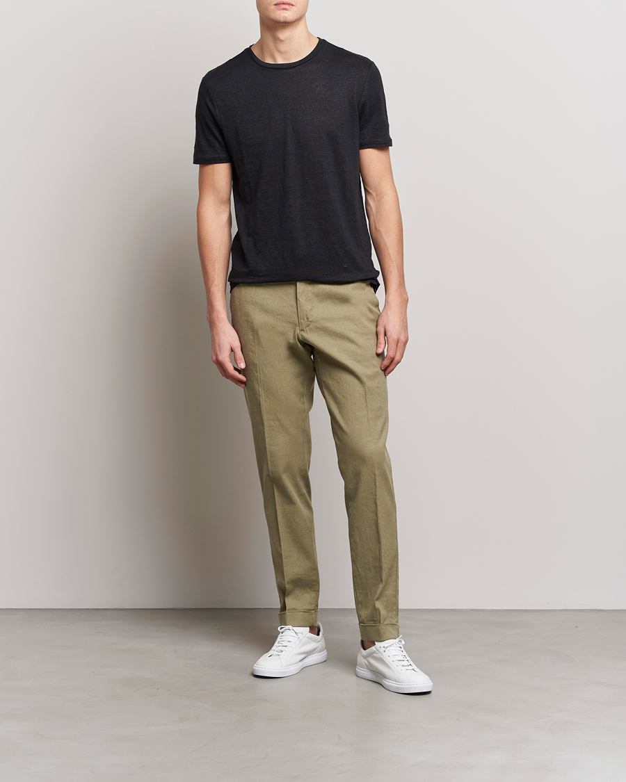 Mies | Housut | J.Lindeberg | Grant Stretch Cotton/Linen Trousers Aloe