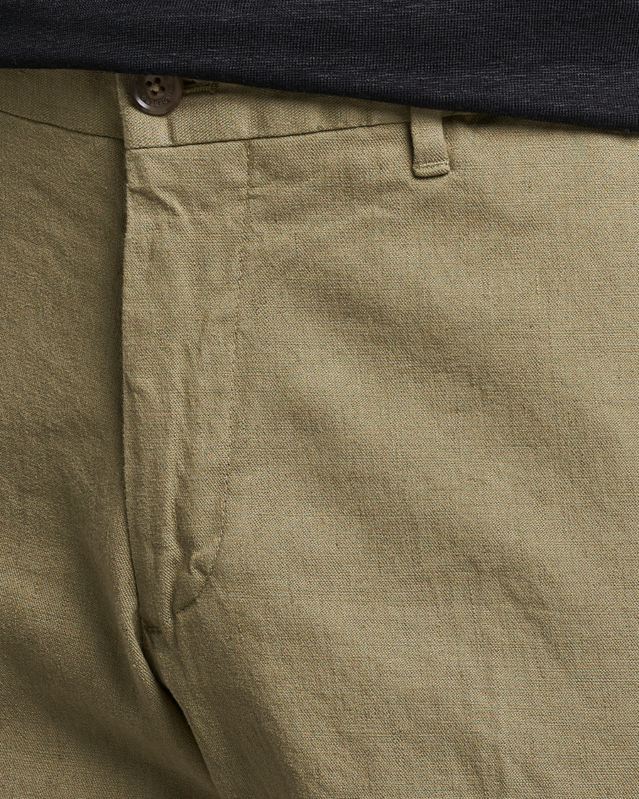 Mies | Housut | J.Lindeberg | Grant Stretch Cotton/Linen Trousers Aloe
