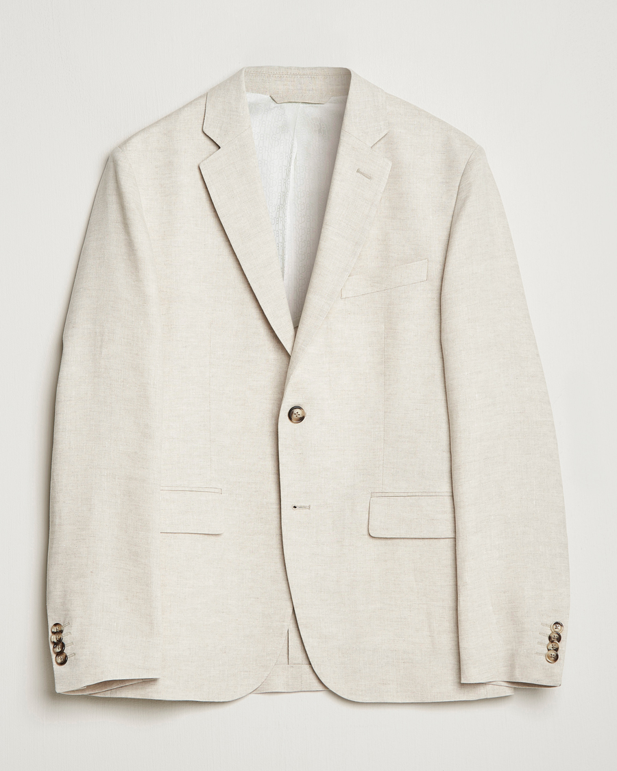 Mies | Pikkutakit | J.Lindeberg | Hopper Super Linen Blazer Safari Beige