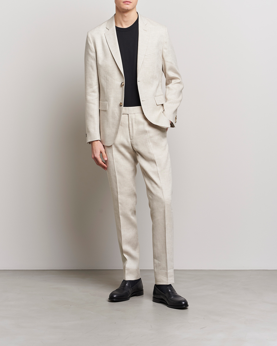 Mies | Pikkutakit | J.Lindeberg | Hopper Super Linen Blazer Safari Beige