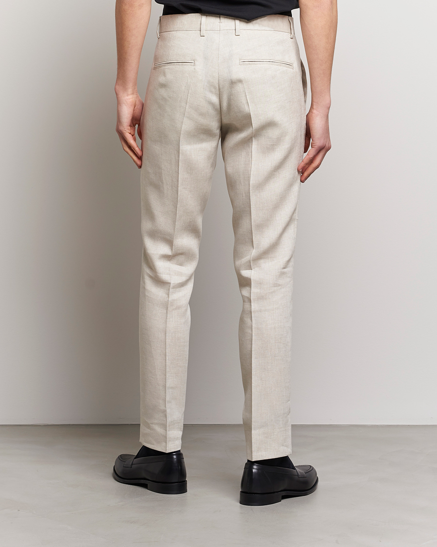 Mies | Housut | J.Lindeberg | Grant Super Linen Trousers Safari Beige