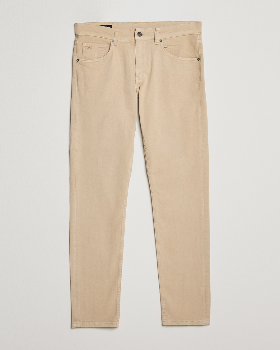 Mies | Housut | J.Lindeberg | Jay Solid Stretch 5-Pocket Trousers Safari Beige