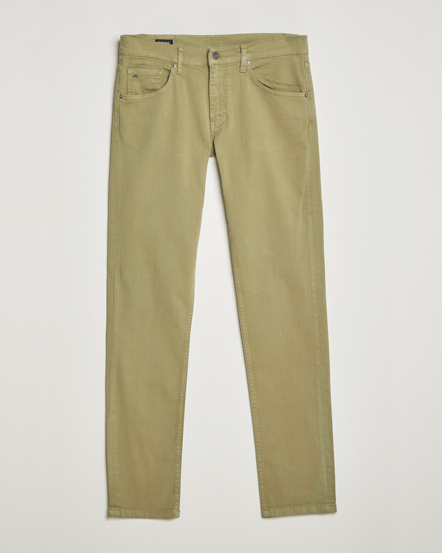 Mies | Housut | J.Lindeberg | Jay Solid Stretch 5-Pocket Trousers Aloe