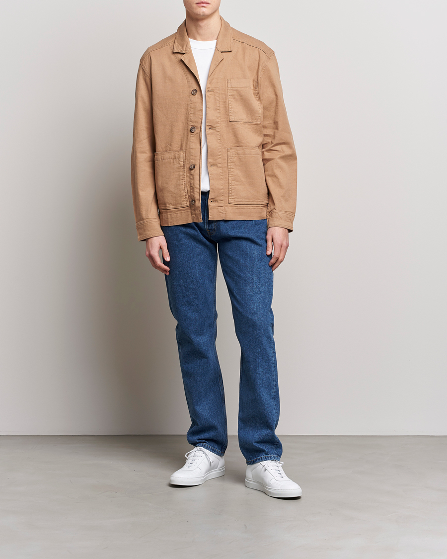 Mies | Farkut | J.Lindeberg | Cody Flat Indigo Regular Jeans Mid Blue