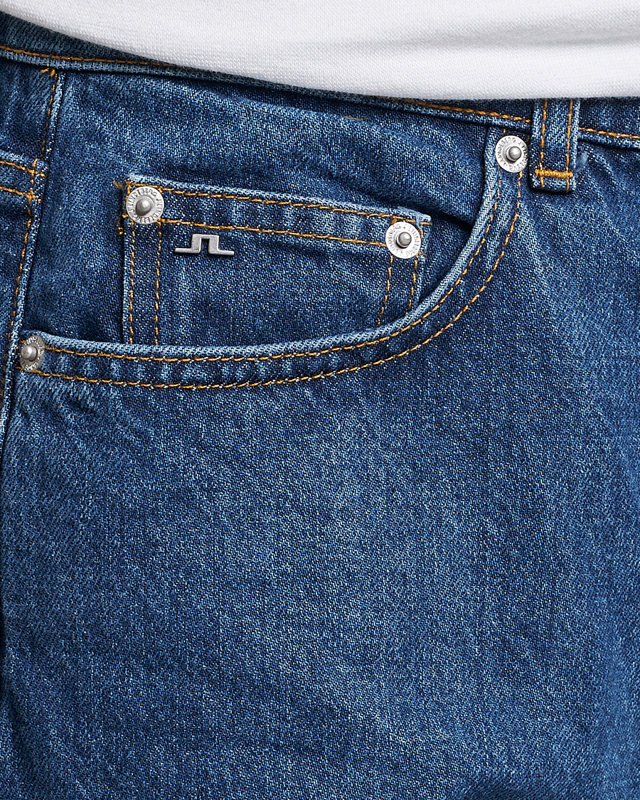 Mies | Farkut | J.Lindeberg | Cody Flat Indigo Regular Jeans Mid Blue