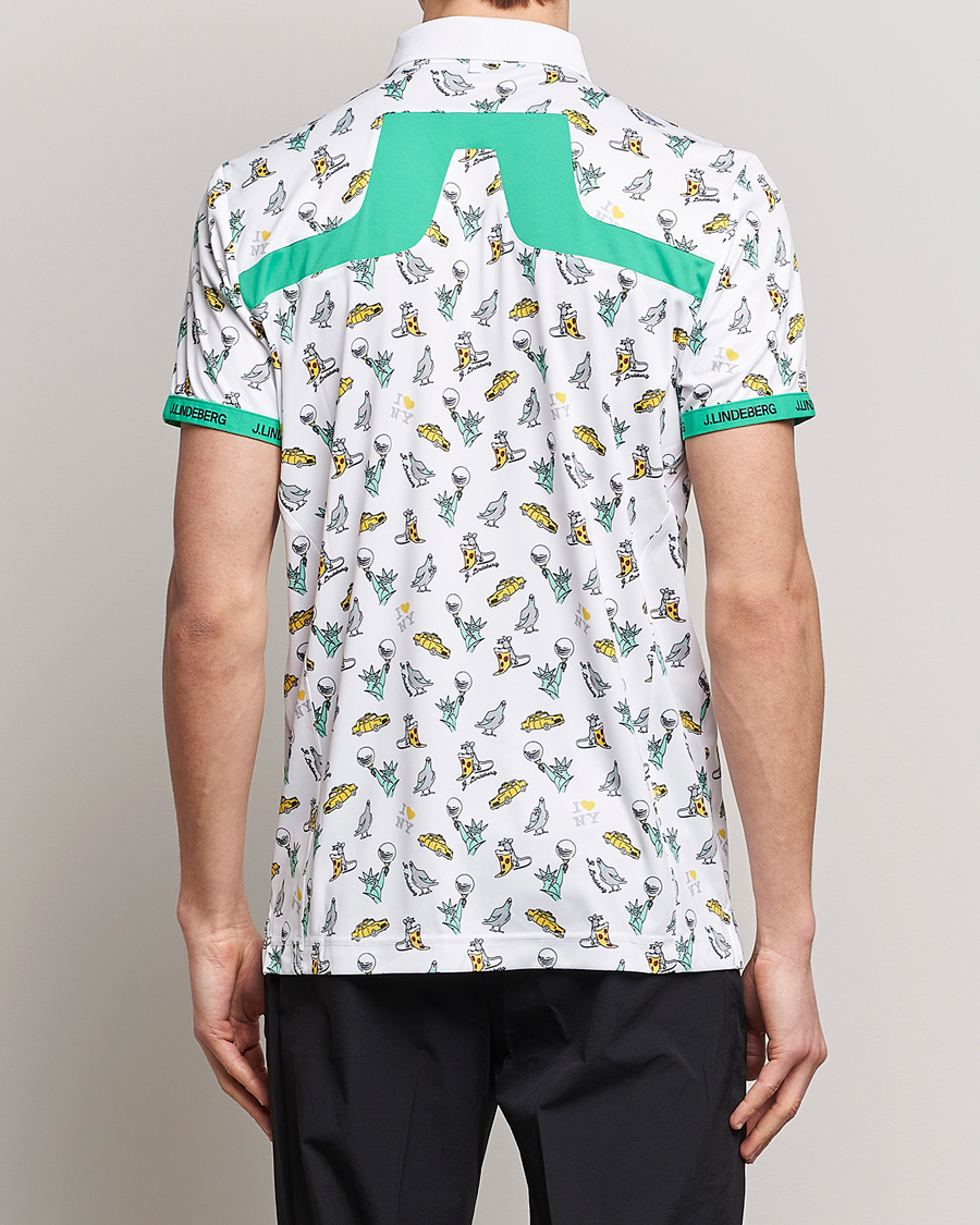 Mies | Pikeet | J.Lindeberg | KV PGA Printed Jersey Polo White