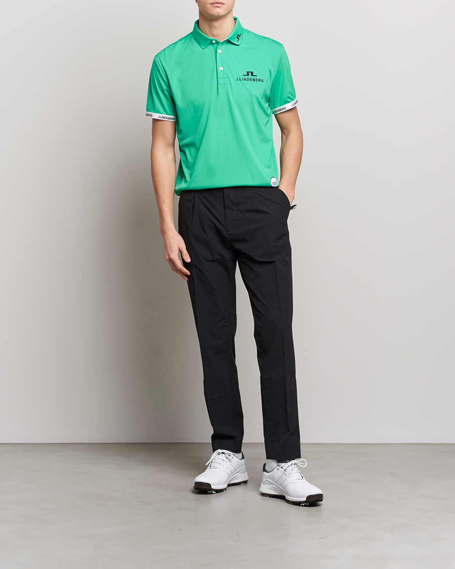 Mies | Pikeet | J.Lindeberg | KV PGA Printed Jersey Polo Blarney Green