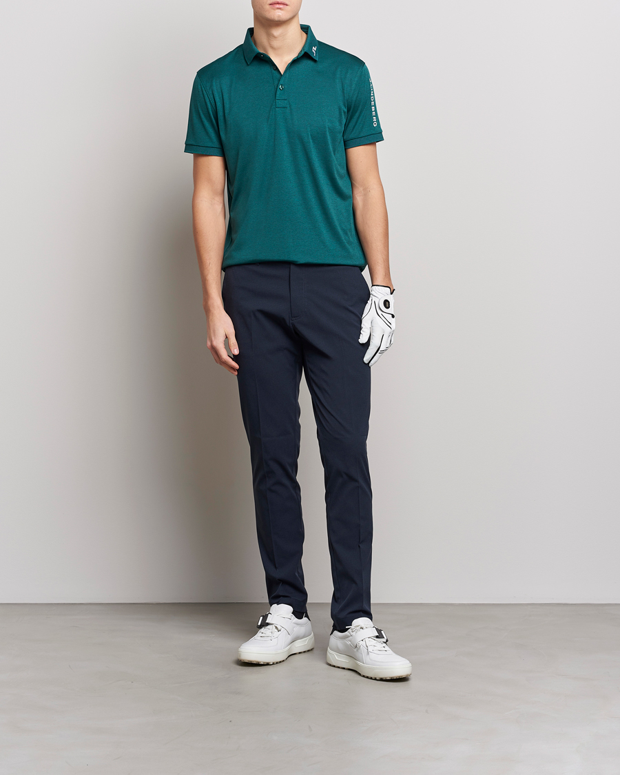 Mies | Pikeet | J.Lindeberg | Tour Tech Regular Fit Polo Rain Forest Melange