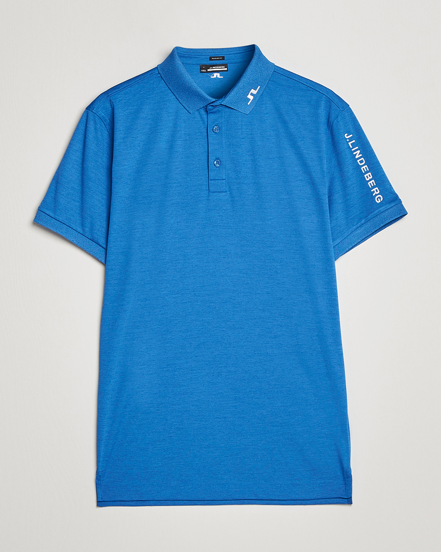 Mies | Pikeet | J.Lindeberg | Tour Tech Regular Fit Polo Lapis Blue Melange