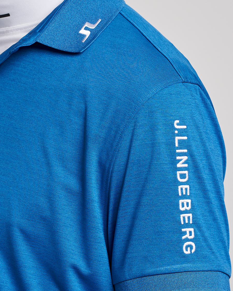Mies | Pikeet | J.Lindeberg | Tour Tech Regular Fit Polo Lapis Blue Melange