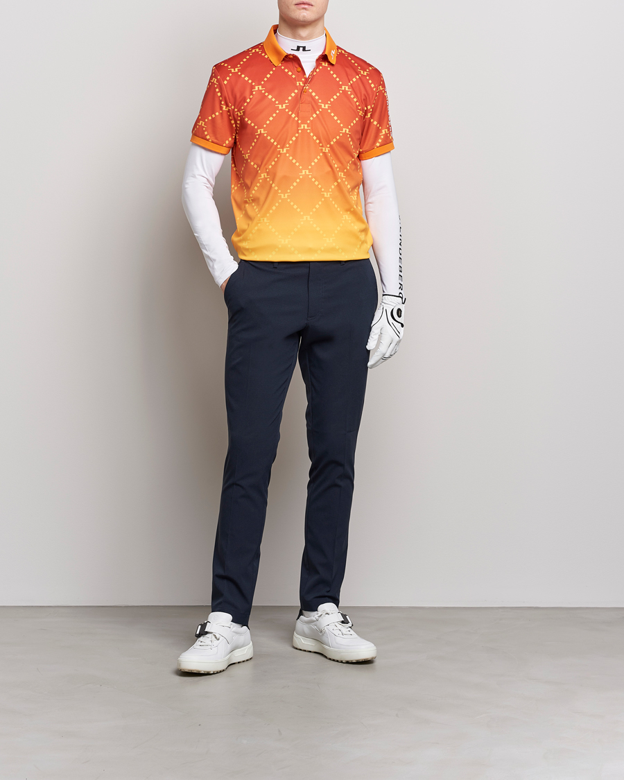 Mies | Pikeet | J.Lindeberg | Tour Tech Regular Fit Printed Polo Sunset Fade