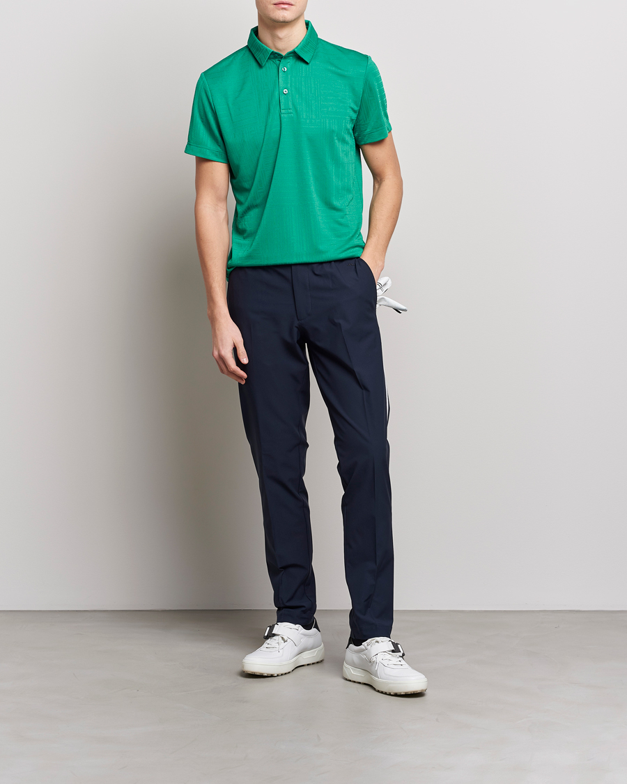 Mies | Pikeet | J.Lindeberg | Alfred Mesh Jacquard Regular Fit Polo Bosphorus