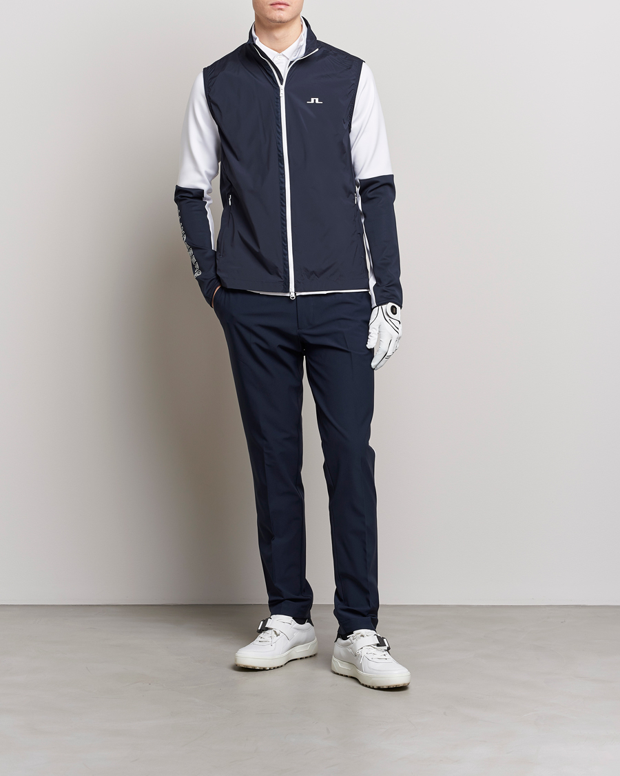 Mies | Housut | J.Lindeberg | Stuart Stretch Stripe Golf Trouses Navy