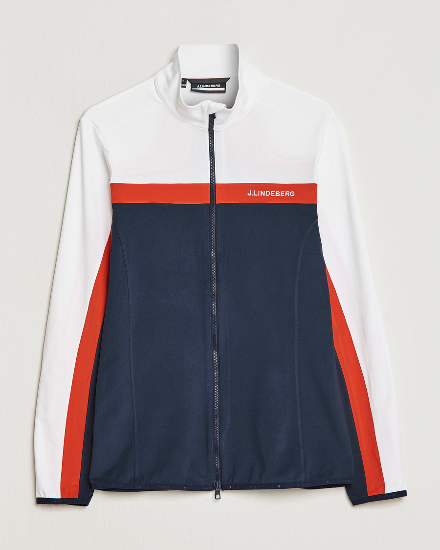 Mies | Puserot | J.Lindeberg | Jarvis Mid Layer Full Zip Navy