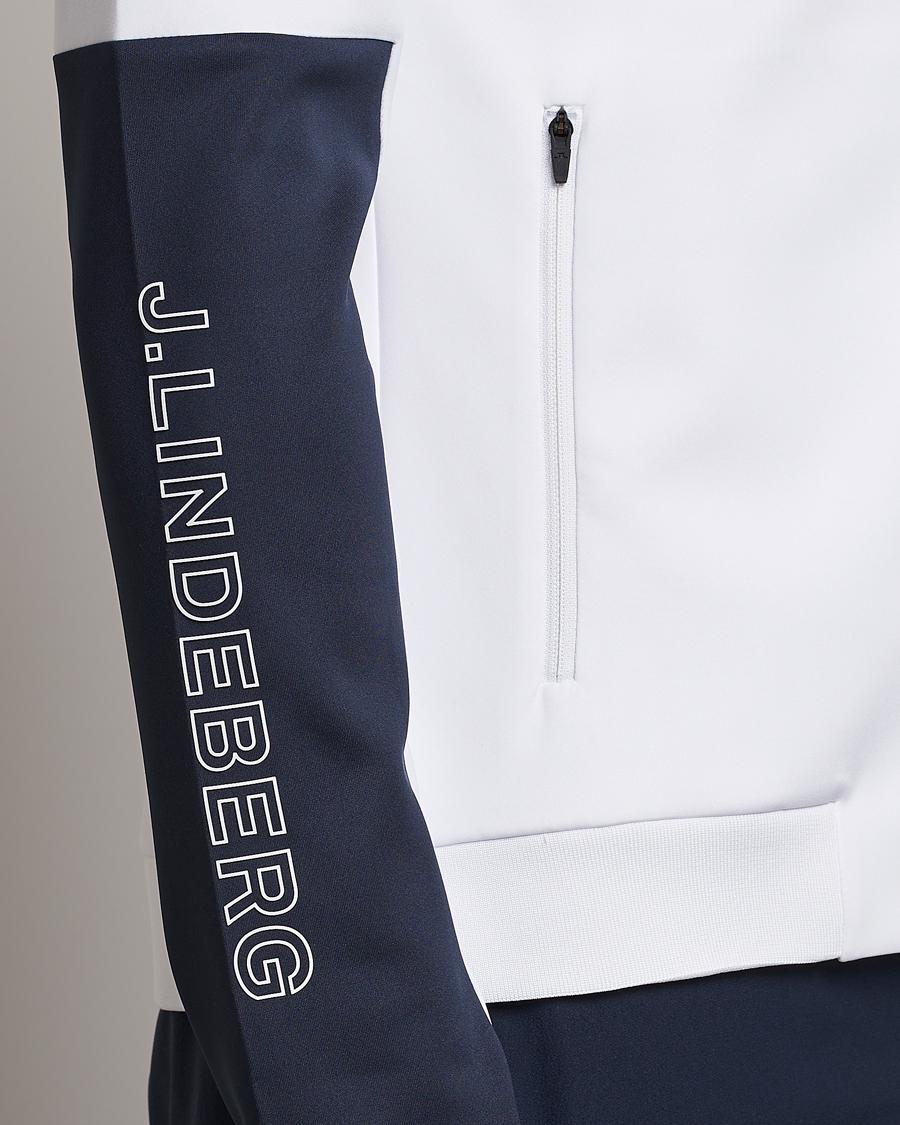 Mies | Takit | J.Lindeberg | Lazarus Mid Layer Full Zip White