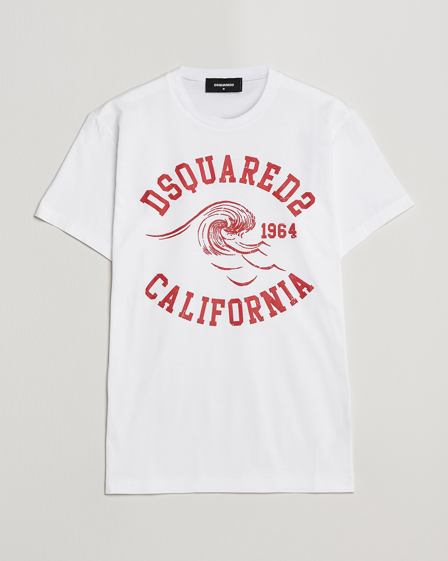 Mies | T-paidat | Dsquared2 | California Tee White