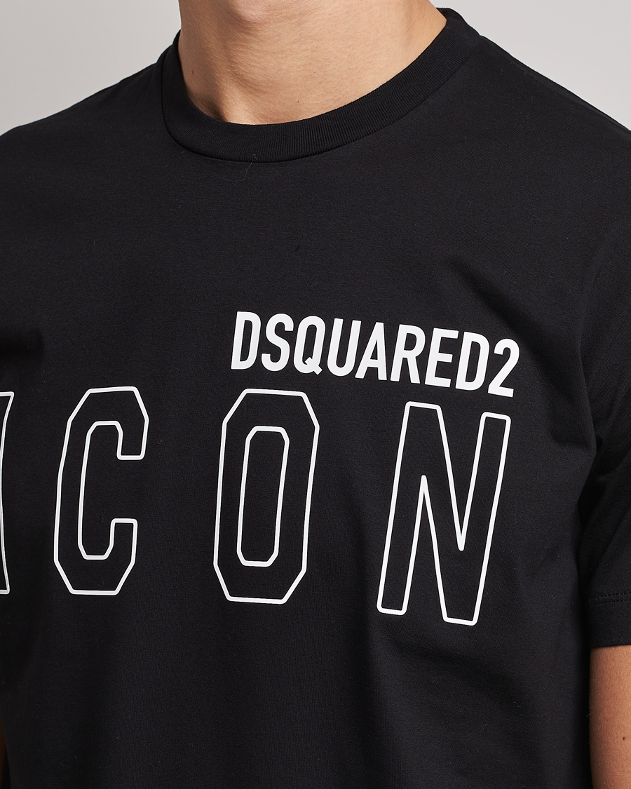 Mies | T-paidat | Dsquared2 | Icon Transparent Logo Tee Black