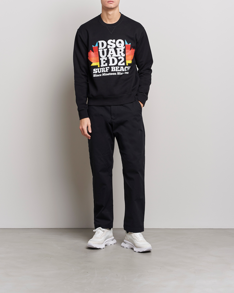Mies | Puserot | Dsquared2 | Surf Beach Sweatshirt Black