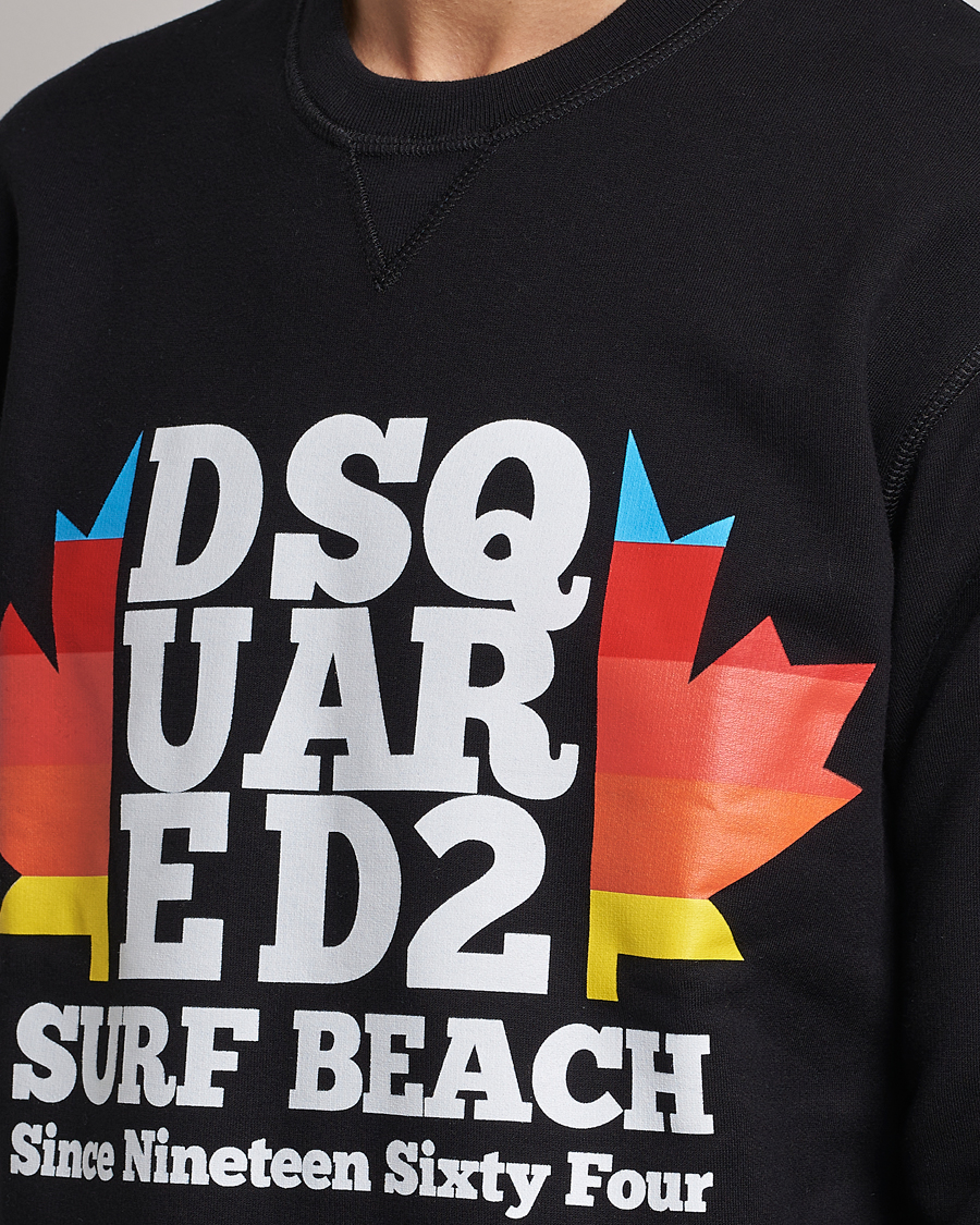Mies | Puserot | Dsquared2 | Surf Beach Sweatshirt Black
