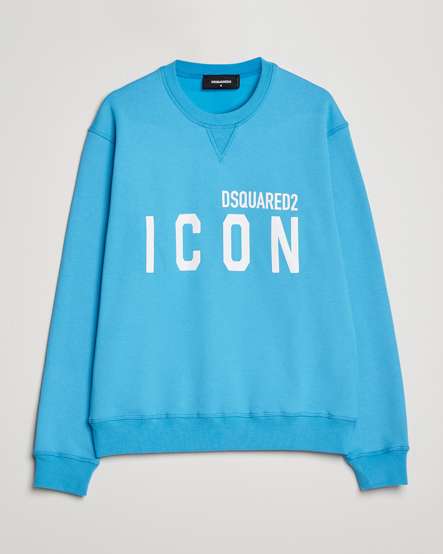 Mies | Puserot | Dsquared2 | Icon Logo Sweatshirt Blue Miami
