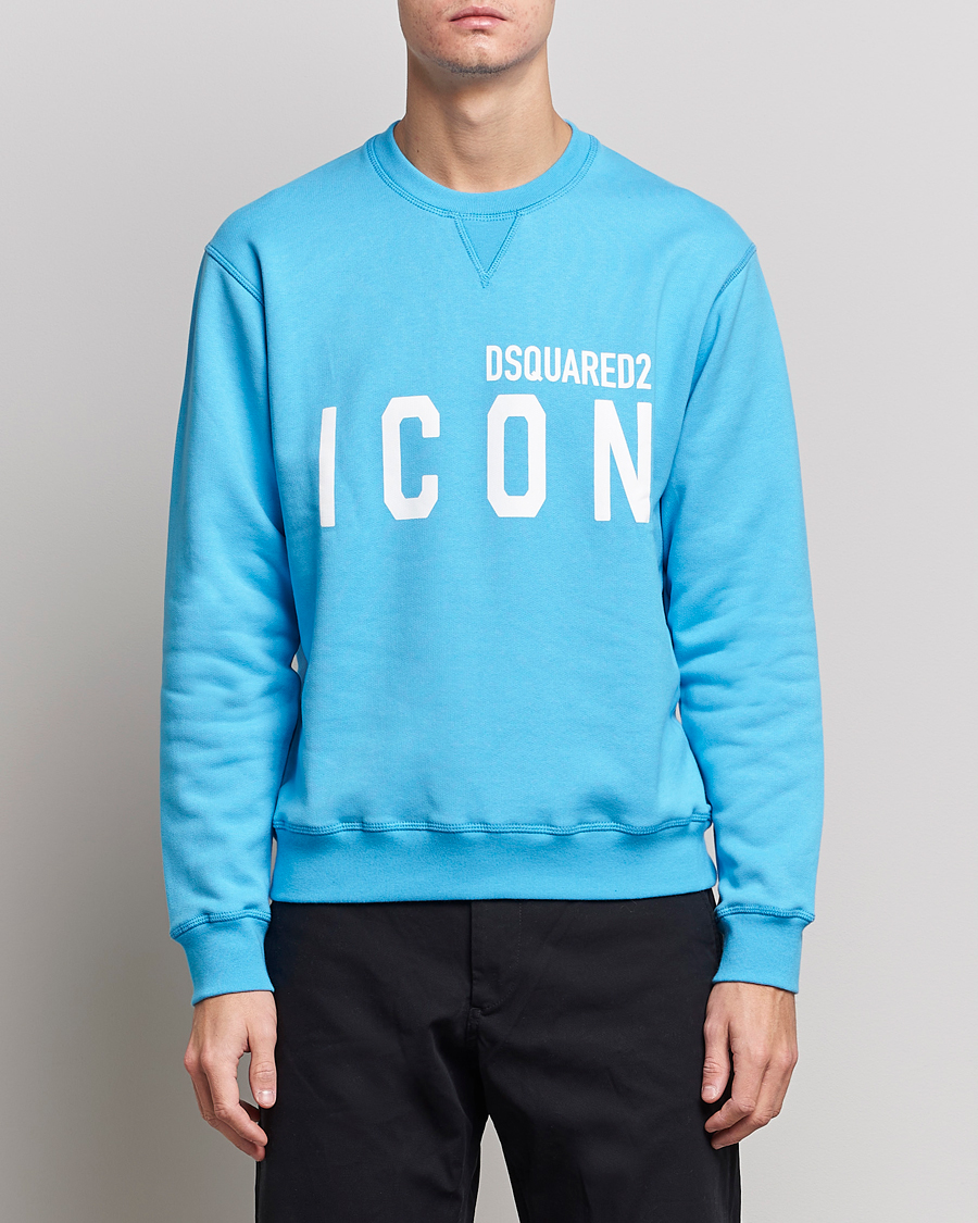 Mies | Dsquared2 | Dsquared2 | Icon Logo Sweatshirt Blue Miami
