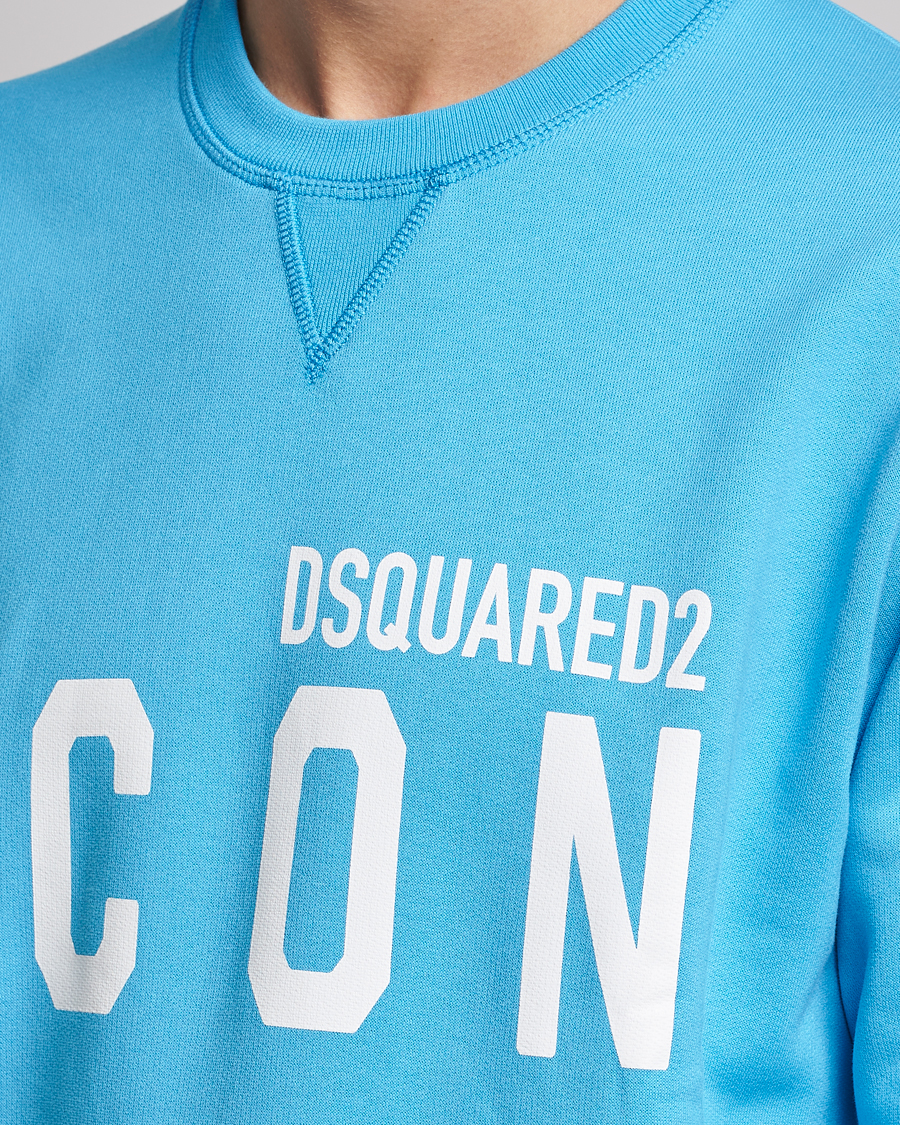 Mies | Puserot | Dsquared2 | Icon Logo Sweatshirt Blue Miami