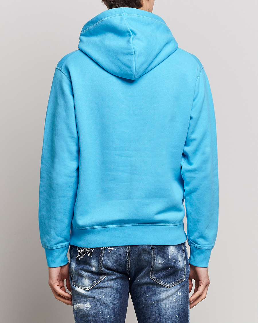 Mies | Puserot | Dsquared2 | Icon small Logo Hoodie Blue Miami
