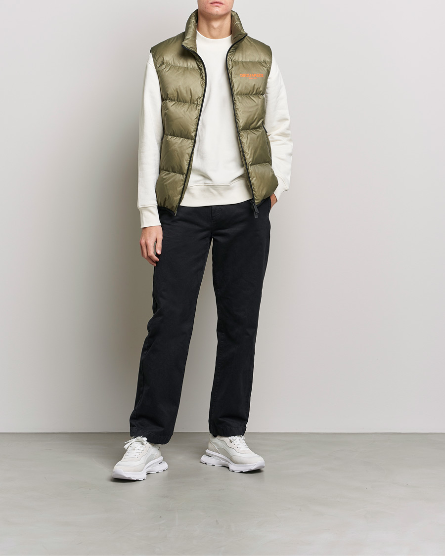 Mies | Ulkoliivit | Dsquared2 | Down Puffer Vest Military Green
