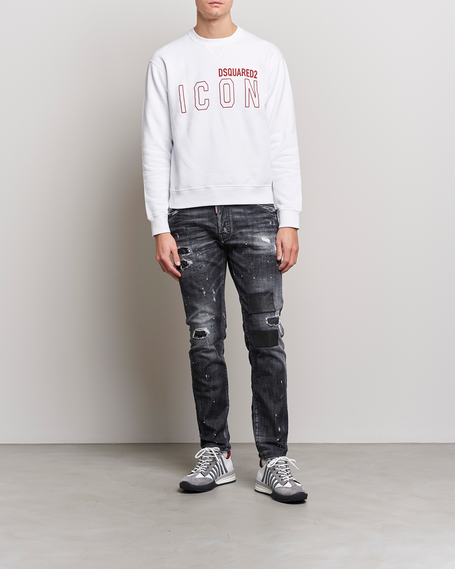 Mies | Farkut | Dsquared2 | Skater Jeans Medium Black Wash