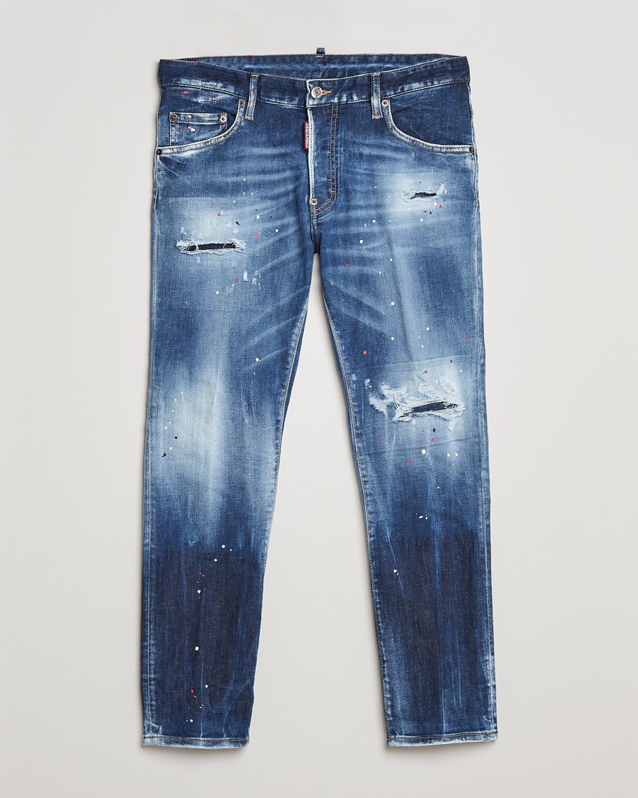 Mies | Farkut | Dsquared2 | Skater Jeans Deep Blue Wash