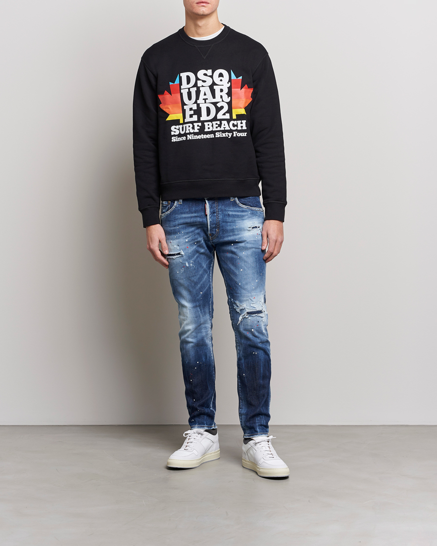 Mies | Farkut | Dsquared2 | Skater Jeans Deep Blue Wash