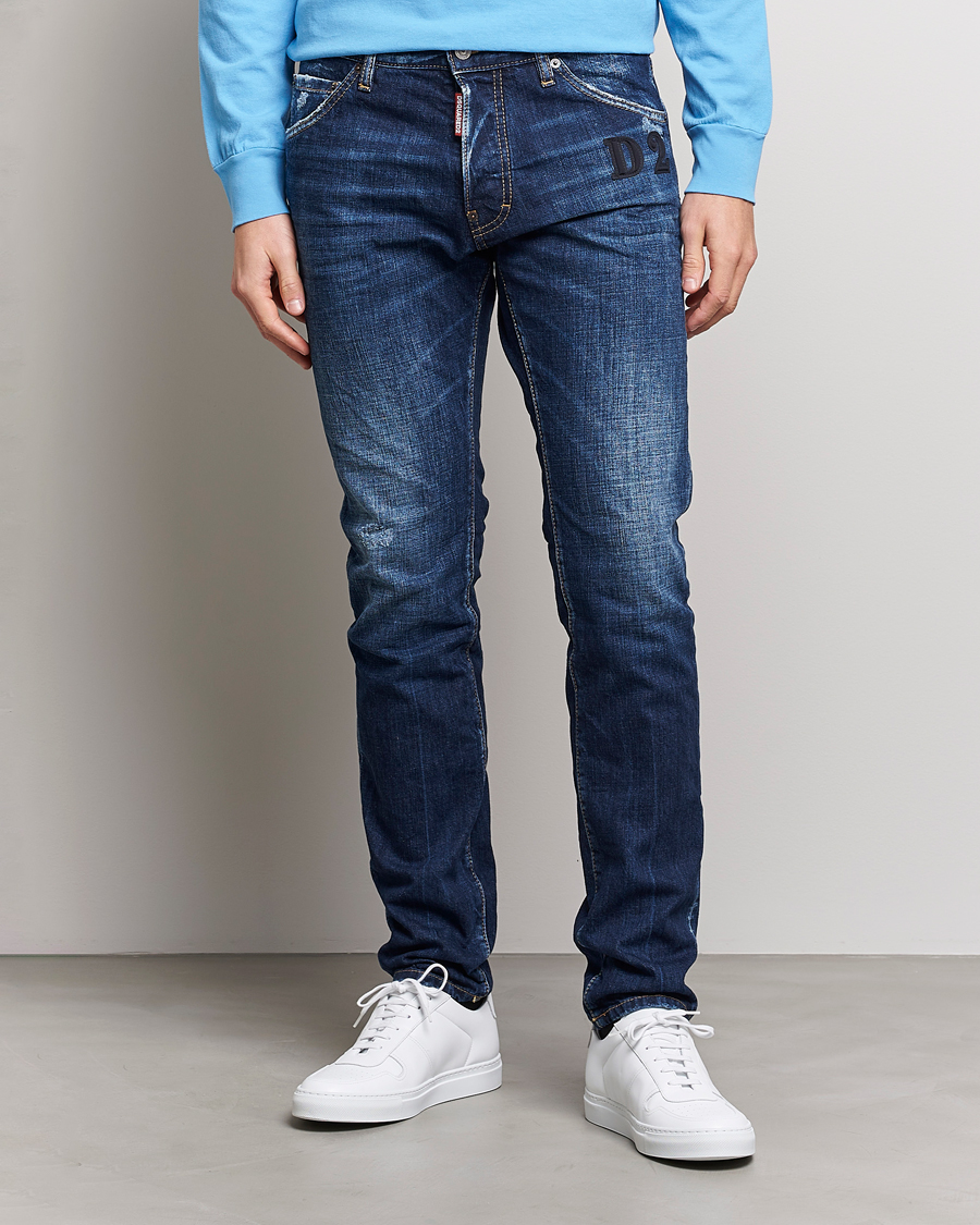 Mies | Dsquared2 | Dsquared2 | Skater Jeans Dark Blue Wash