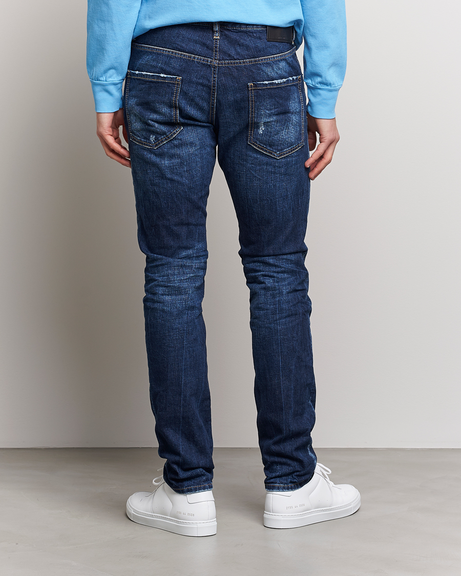 Mies | Farkut | Dsquared2 | Skater Jeans Dark Blue Wash