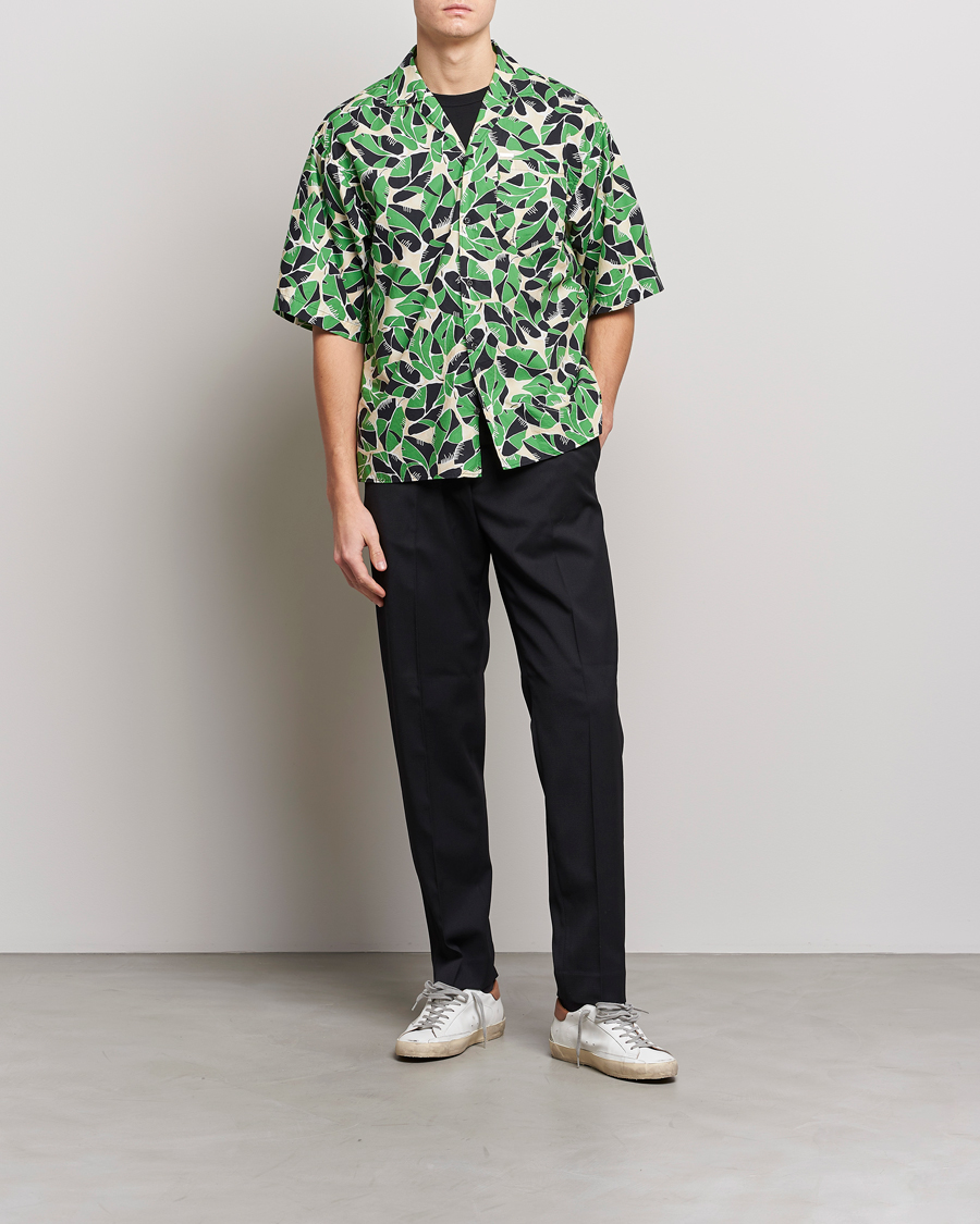 Mies | Kauluspaidat | Dsquared2 | Printed Bowling Shirt Beige/Green