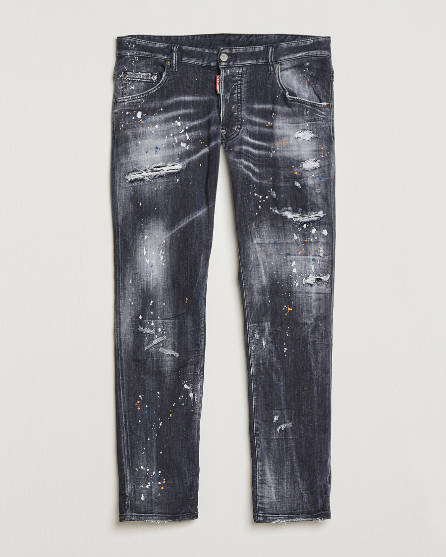 Mies | Farkut | Dsquared2 | Skater Jeans Black Wash