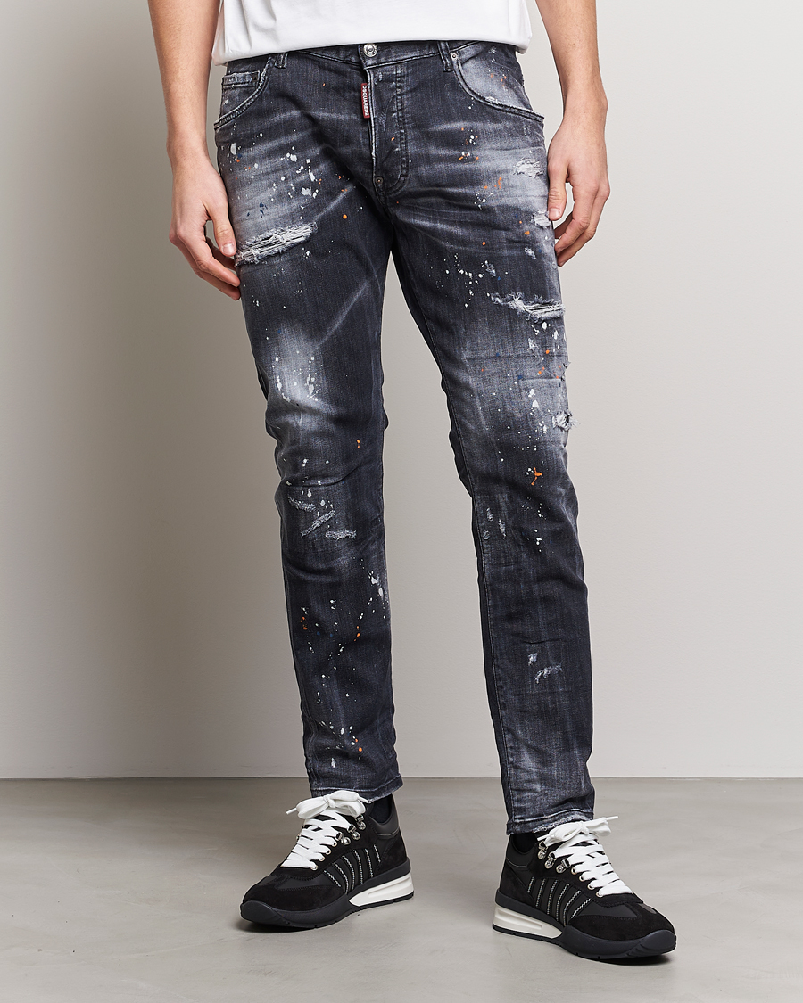 Mies | Farkut | Dsquared2 | Skater Jeans Black Wash