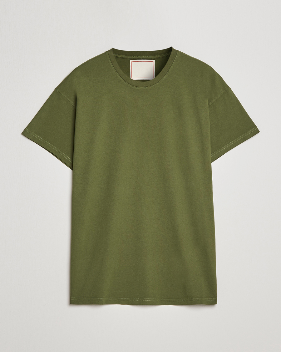 Mies | T-paidat | Jeanerica | Marcel Crew Neck T-Shirt Army Green