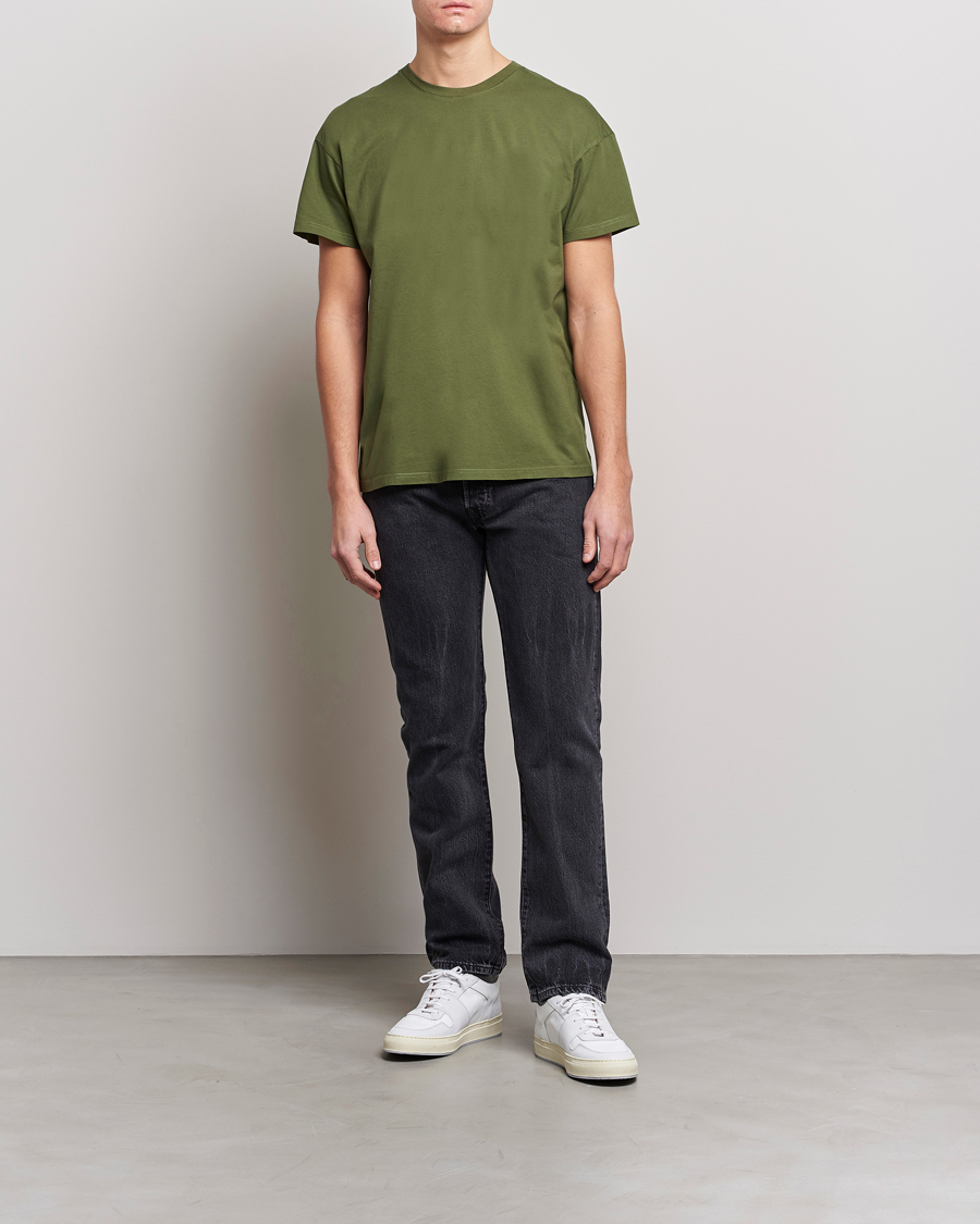 Mies | T-paidat | Jeanerica | Marcel Crew Neck T-Shirt Army Green