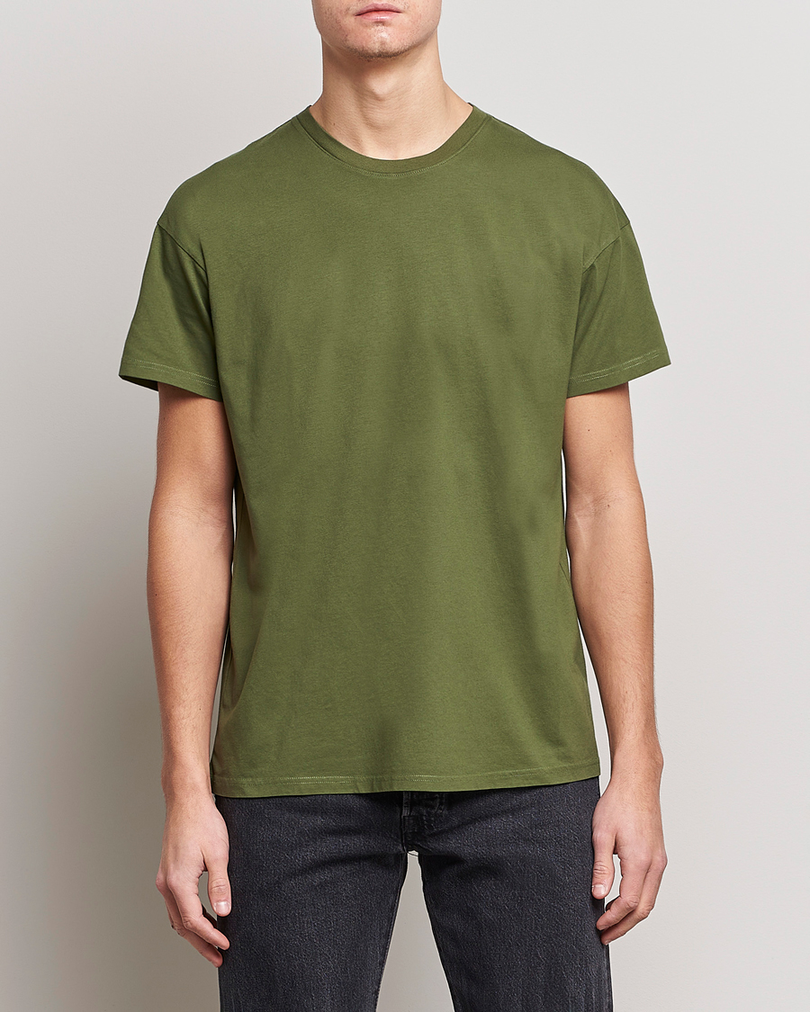 Mies | Jeanerica | Jeanerica | Marcel Crew Neck T-Shirt Army Green