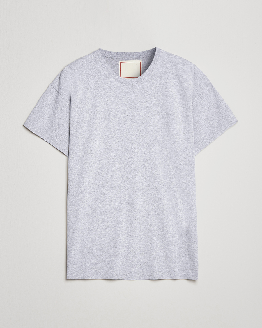 Mies | T-paidat | Jeanerica | Marcel Crew Neck T-Shirt Light Grey Melange