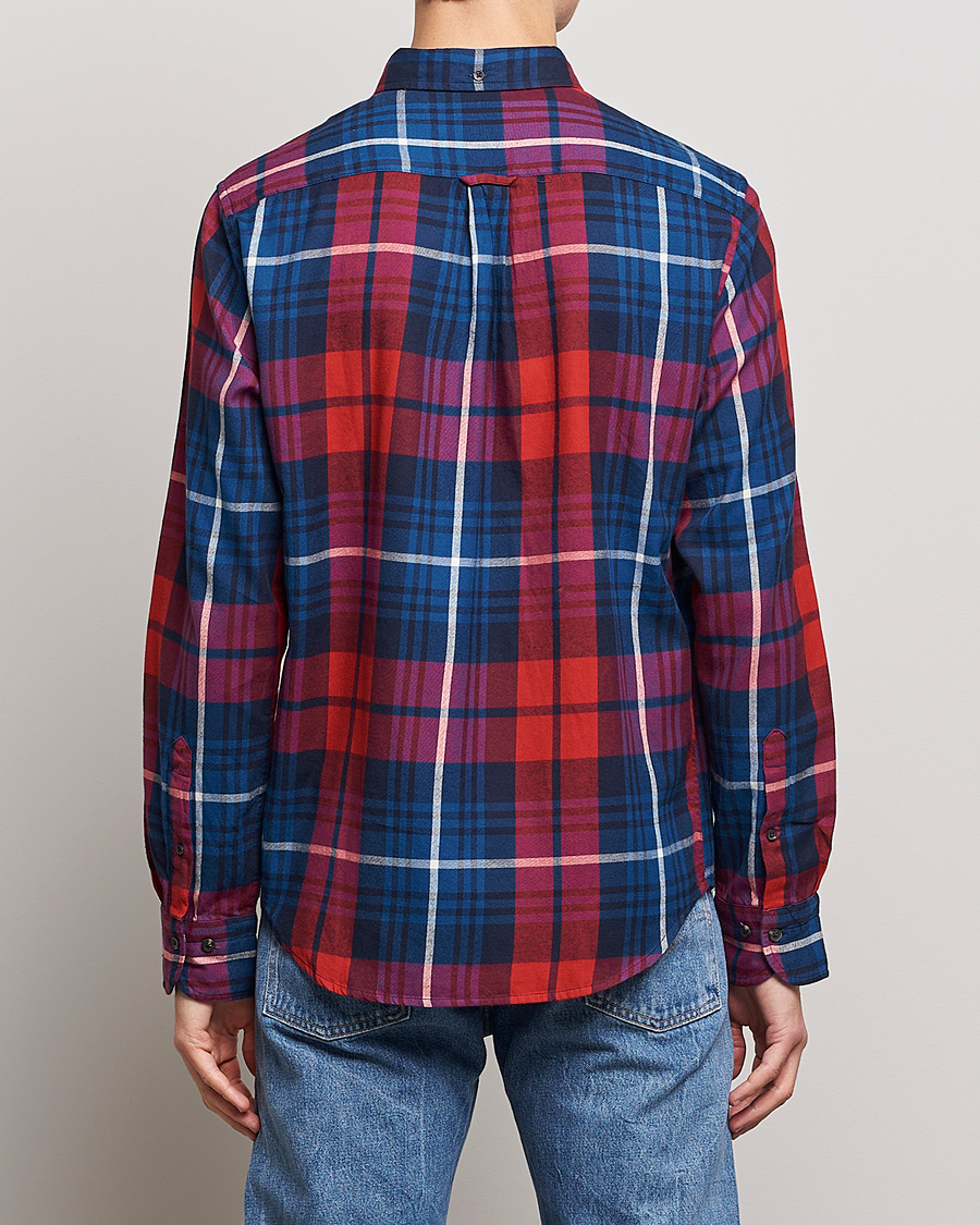 Mies | Kauluspaidat | Gant | Regular Plaid Flannel Shirt Ruby Red