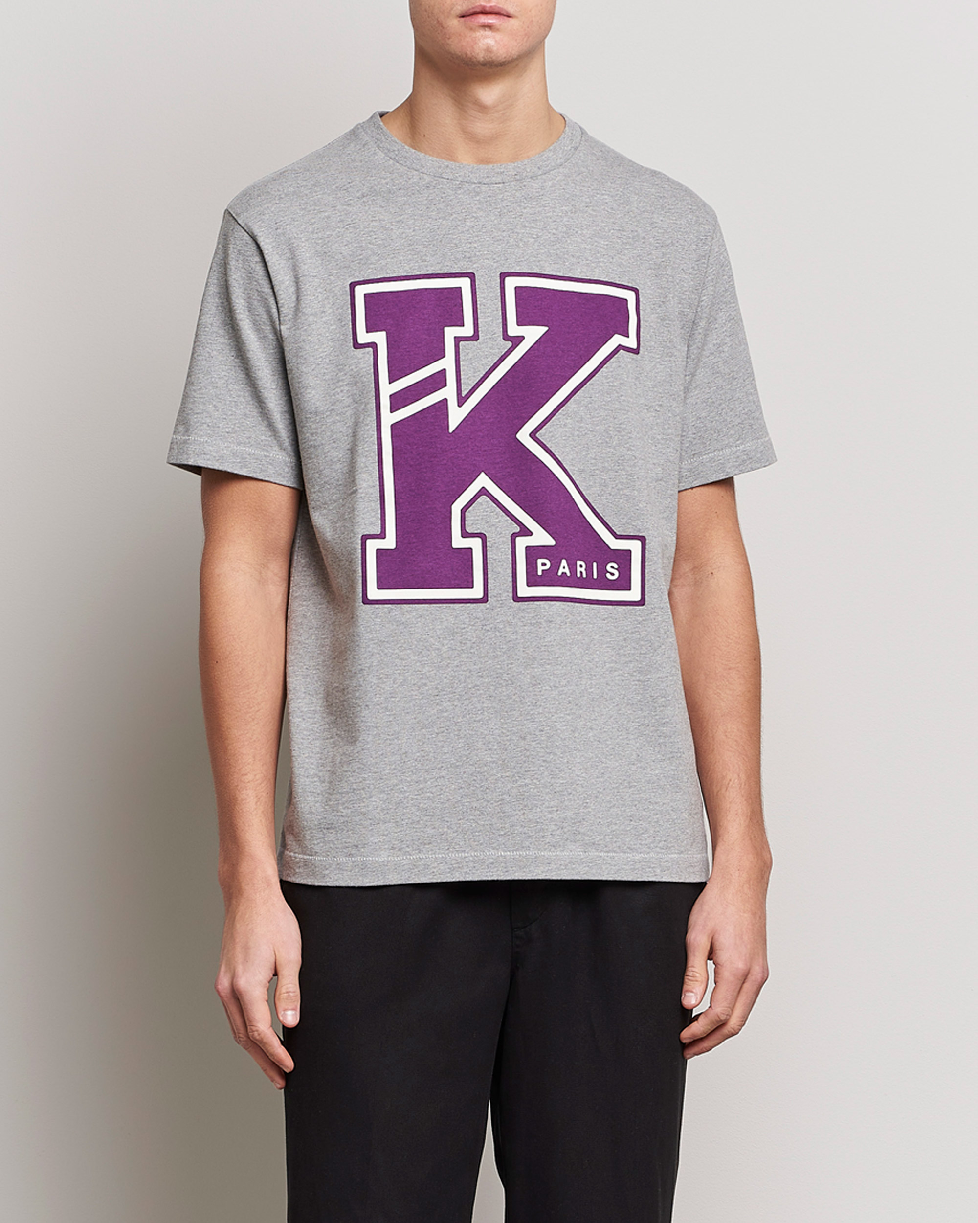 Mies | T-paidat | KENZO | College Classic T-Shirt Pearl Grey