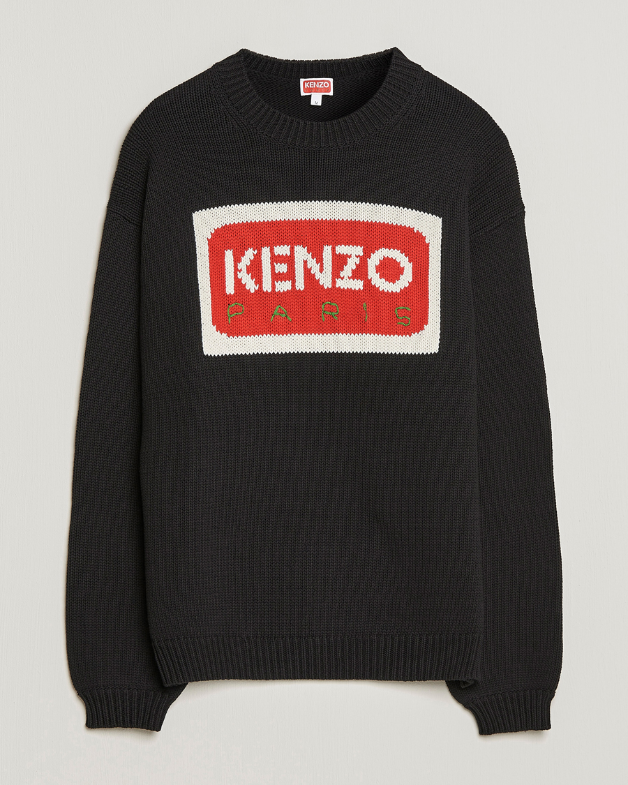 Mies | Puserot | KENZO | Paris Logo Jumper Black