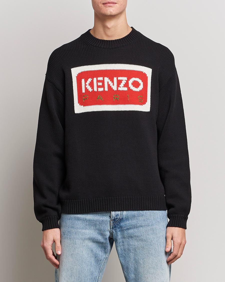 Mies | Puserot | KENZO | Paris Logo Jumper Black