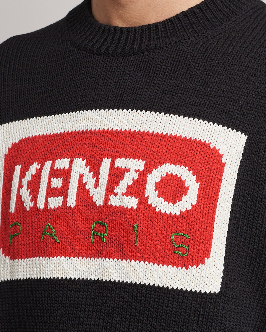 Mies | Puserot | KENZO | Paris Logo Jumper Black