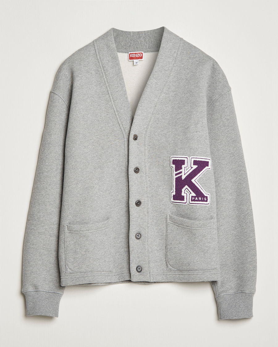 Mies | Puserot | KENZO | College Varsity Cardigan Pearl Grey