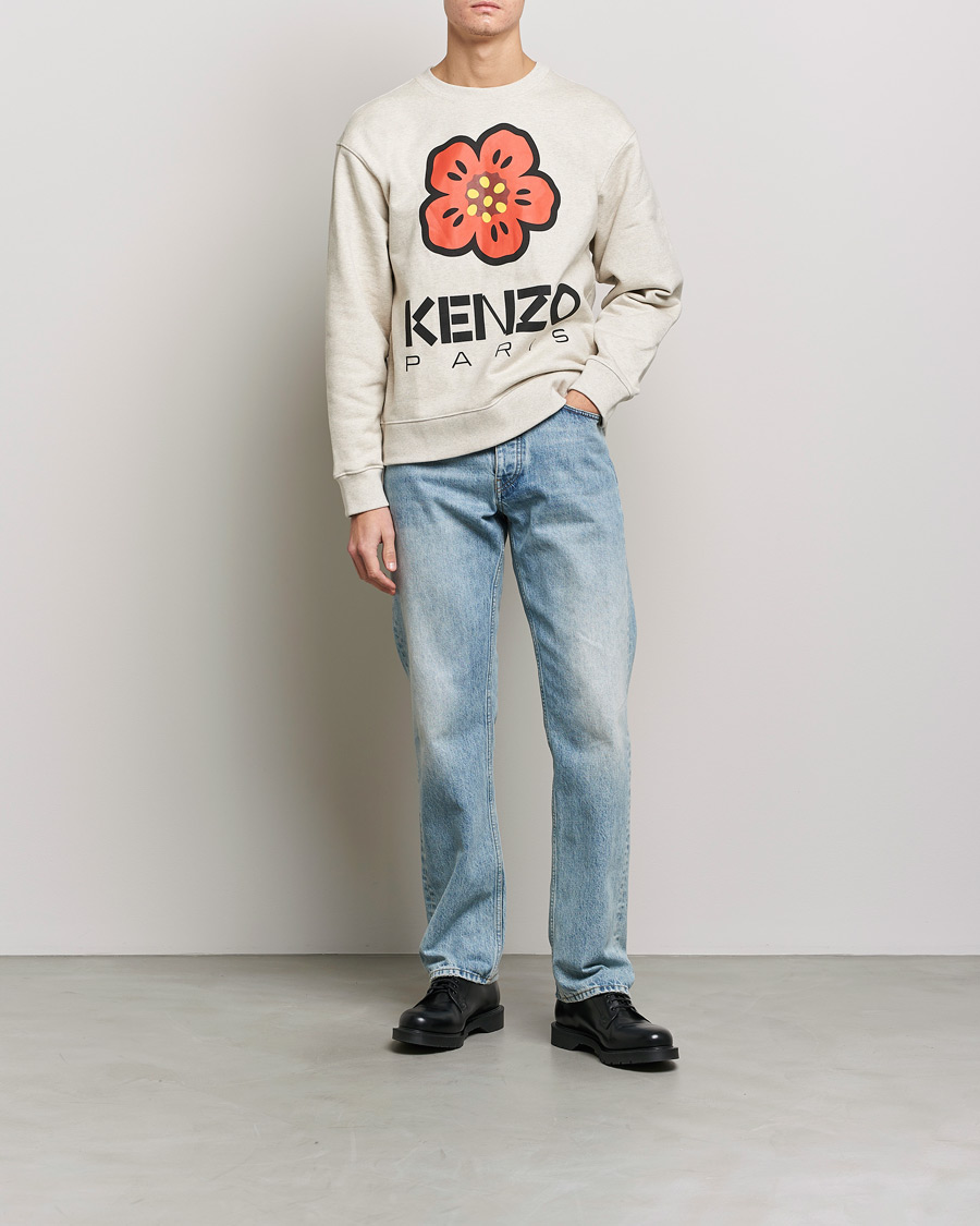 Mies | Puserot | KENZO | Boke Flower Sweatshirt Pale Grey