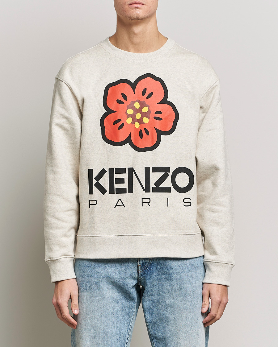 Mies | KENZO | KENZO | Boke Flower Sweatshirt Pale Grey