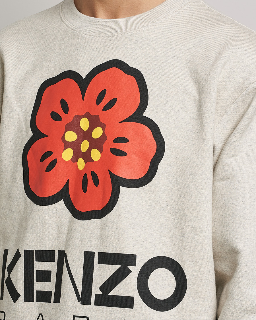 Mies | Puserot | KENZO | Boke Flower Sweatshirt Pale Grey