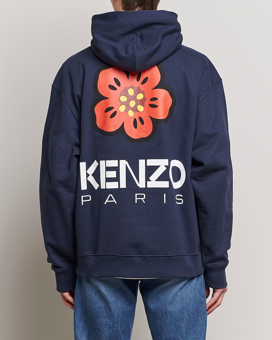 Mies | Puserot | KENZO | Boke Flower Hoodie Midnight Blue